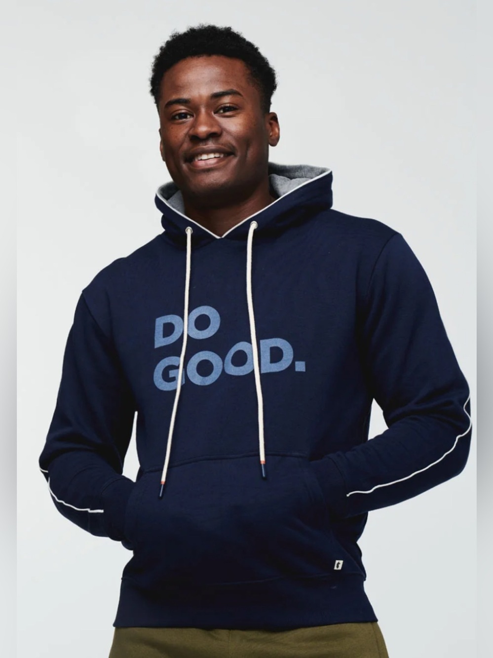 Cotopaxi Navy 'DO GOOD.' Logo Pullover Hoodie Maritime